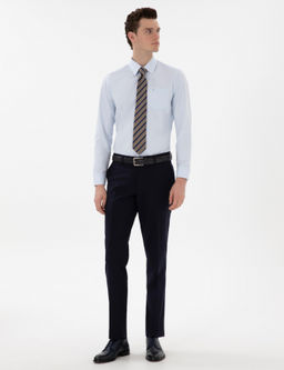 A__k Mavi Regular Fit Uzun Kollu Basic G_mlek