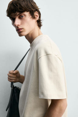 CAMISETA RELAXED FIT INTERLOCK / Blanco roto - Zara фото 6