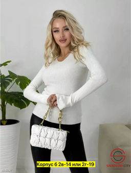 Водолазка женская с V-вырезом