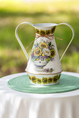 Заготовка для декорирования Love2art MG-013 ваза оцинкованный металл 9 х 11 х 22 см СК/Распродажа 9х11х22  фото 4