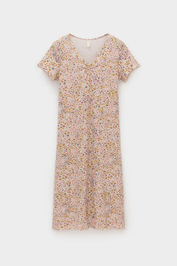 Е 10062/матовый беж,цветочное настроение сорочка ночная жен - Very neat фото 2