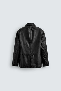 LEATHER BLAZER - Zara фото 9