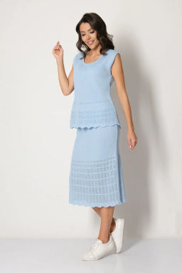 ЗЛАТА Юбка И 019/голубой