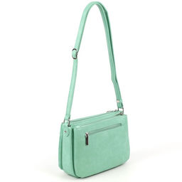 Женская сумка через плечо с тремя отделениями 87008 Бирюза - Cidirro фото 3