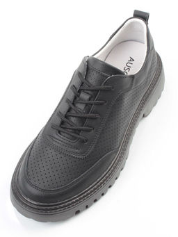 03-YH329-3 BLACK Полуботинки женские (натуральная кожа)