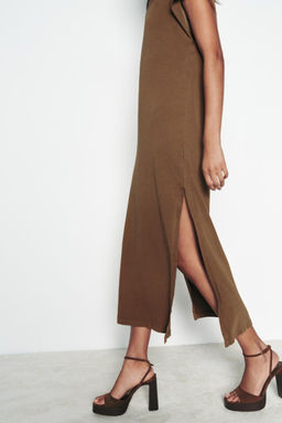 WASHED MIDI DRESS - Zara фото 12