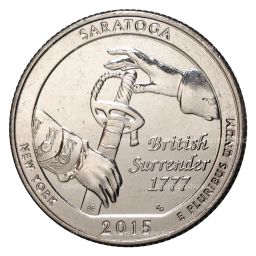 Монета 25 центов 2015 года P №30 Национальные парки - Национальный исторический парк Саратога