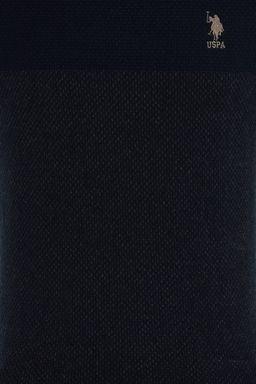 Мужской темно-синий вязаный свитер - U.s. polo assn фото 6