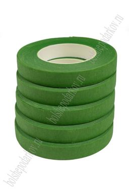 Лента флористическая 1,2 см, зеленый, SF-1568 (12 шт) №321