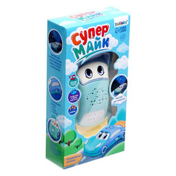 Музыкальная игрушка «Супер Майк», звук, свет, цвет голубой