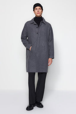 TRENDYOL MAN Vizon Unisex Regular Fit Yun Kar?s?ml? Kase K?sl?k Kaban TMNAW24KB00004 - Trendyolmilla фото 12