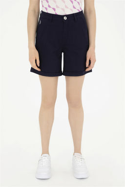 Женские темно-синие тканые шорты Неожиданная скидка в корзине - U.s. polo assn фото 2