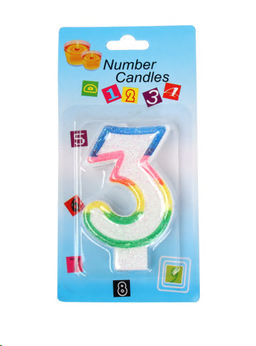 Свеча Цифра / KL-1 Тройка /уп 12/900/ 724930