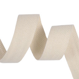 Лента-тесьма 20мм киперная 5,0г хлопок TBY.CT цв.F100 суровый уп.50м