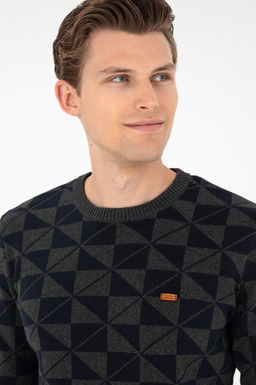 Мужской свитер антрацитового меланжа - U.s. polo assn фото 2