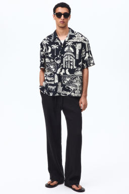 Camisa resort estampada Relaxed Fit - H&m фото 7