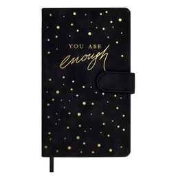 Ежедневник недатированный ESCALADA, А6+, 120 л., арт. 64037/ 20 БЕЙБИСКИН ЧЁРНЫЙ (кожзам: 110х190