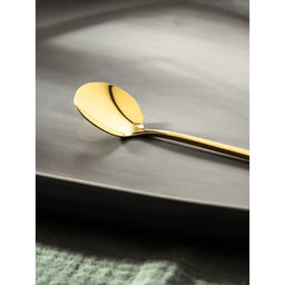 Ложка чайная Magistro Desire, длина 13 см, нержавеющая сталь, золотистая