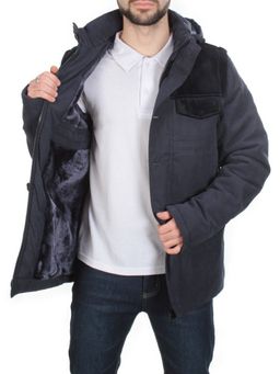 J830111 DEEP BLUE Куртка-жилет мужская зимняя NEW B BEK (100 гр. синтепон и искусственный мех)