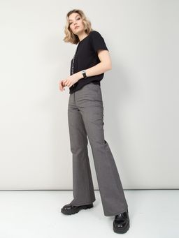 Брюки серые расклешенные - Stilla фото 2