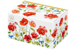 Масленка 13,5*9*6,5 см "Маки" NEW BONE CHINA