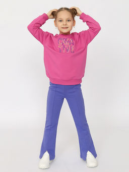 CRB wear/CSKG 70467-44-395 Брюки для девочки,фиолетовый/Ex.Cherubino фото 4