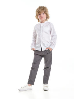 Рубашка голубая для школы на праздник UD 7950 голубой - Mini maxi фото 14