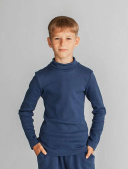 Водолазка Кашкарсе, цвет Синий,состав 95%х/б, 5%лайкра