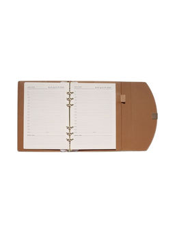 Органайзер на кольцах, A5, с клапаном, 80 листов, в линейку, искусственная кожа, бирюзовый - Simaland фото 11