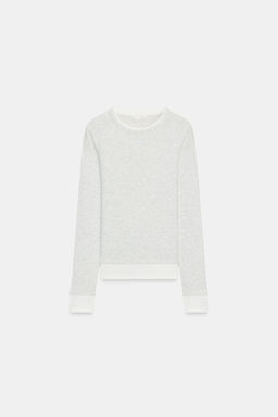 CAMISETA DOBLE CONTRASTE / Gris vigor? - Zara фото 7