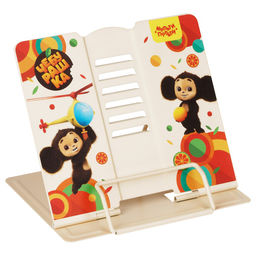 Подставка для книг Мульти-Пульти "Чебурашка", 215*225мм, регулир. угол наклона (ЧБ_53174) с рисунком