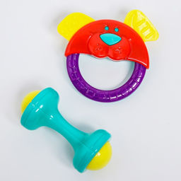 Набор погремушек Маленькие радости, 2 шт, цвет МИКС - Крошка я фото 3