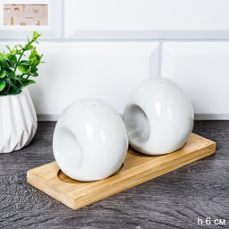 Набор для специй 2 предмета / NS239 /уп 80/ на деревянной подставке