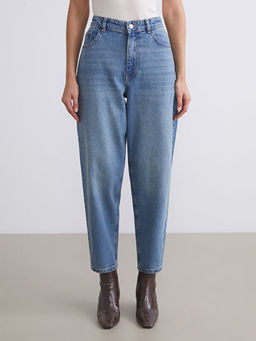 Barrel Fit Kad?n Jean Pantolon