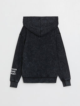 Rahat Kal?p Bask?l? Erkek ?ocuk Hoodie - Waikiki фото 2