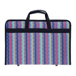 Папка с ручками текстильная, А4, 370×260 мм × 40 мм, каркасная, 2 В4 «Вдохновение. Райе»