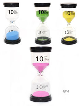 Часы песочные 10 минут / L-100 /уп 120/ микс (Желтый)