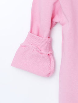 Bisiklet Yaka Barbie Bask?l? K?z ?ocuk Pijama Tak?m?