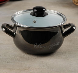 Металлик Кастрюля 2,1 арт.2234A /INTEROS/  фото 2