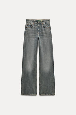TRF WIDE-LEG MID-WAIST JEANS - Zara фото 34