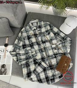 Рубашка женская в клетку - Bruno фото 7