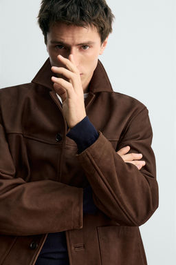 LIMITED EDITION LEATHER JACKET - Zara фото 13