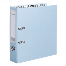 Пaпкa-регистратор А4 75мм Calligrata ламинированная, светло-васильковый