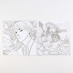 Цена за 3 шт. Раскраска-антистресс Мир Аниме