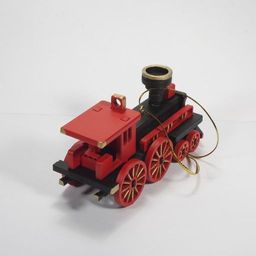 Новогодние елочные игрушки: Ретро паровоз 9005 - Idh фото 3
