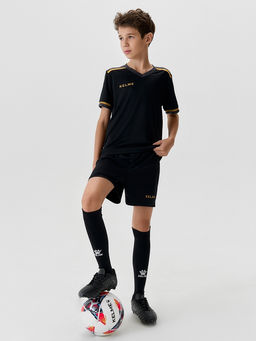 Детская футбольная форма KELME Childrens Short-sleeved Football Uniform Set Black