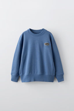 SWEATSHIRT WITH EMBROIDERED PATCH - Zara фото 8