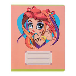 Комплект тетрадей из 10 штук 12 листов в узкую линию Модница, обложка мелованная бумага, ВД-лак, блок офсет - Calligrata фото 7