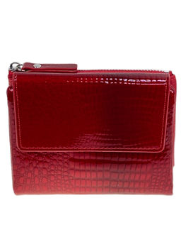 Женское портмоне из искусственной кожи, цвет красный