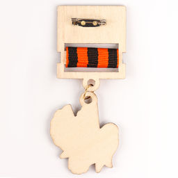 Набор военного «На парад победы»: аксельбант, значок, цвет золотой